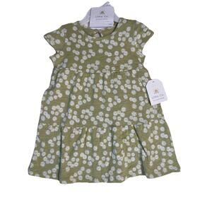 Little Co Lauren Conrad Girls Dress 18M Organic Cotton S/S Floral Tiered